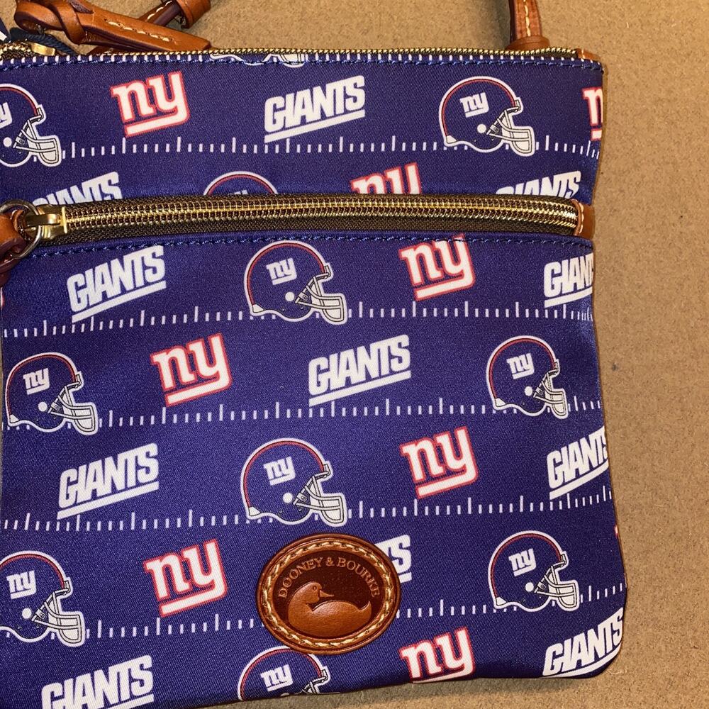 Dooney & Bourke X NY Giants Signature Small Zip Crossbody Purse - Picture 3 of 12